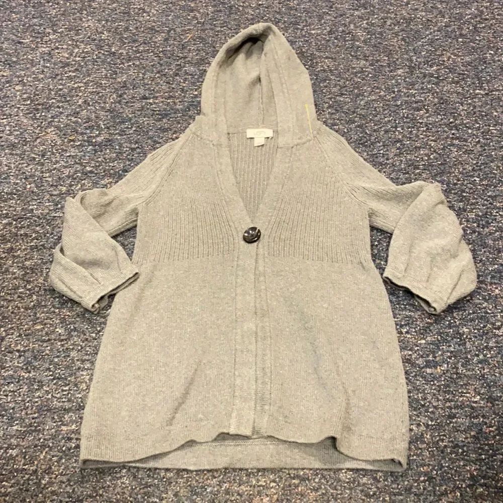Ann Taylor Loft Gray Hoodie Sweater sz. M
